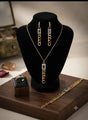 Gold Monogram Jewelry Set