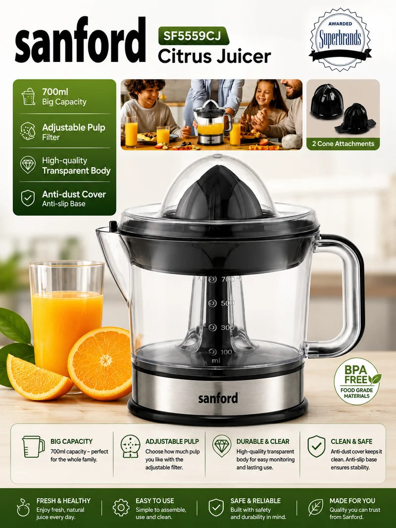 Adjustable Pulp Citrus Juicer