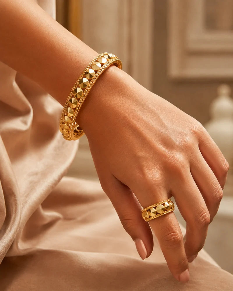 Gold Bangle Set